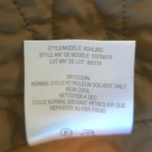 Theory Ashling Belted Trench Coat Brown Cotton Size Medium - Picture 9 of 9